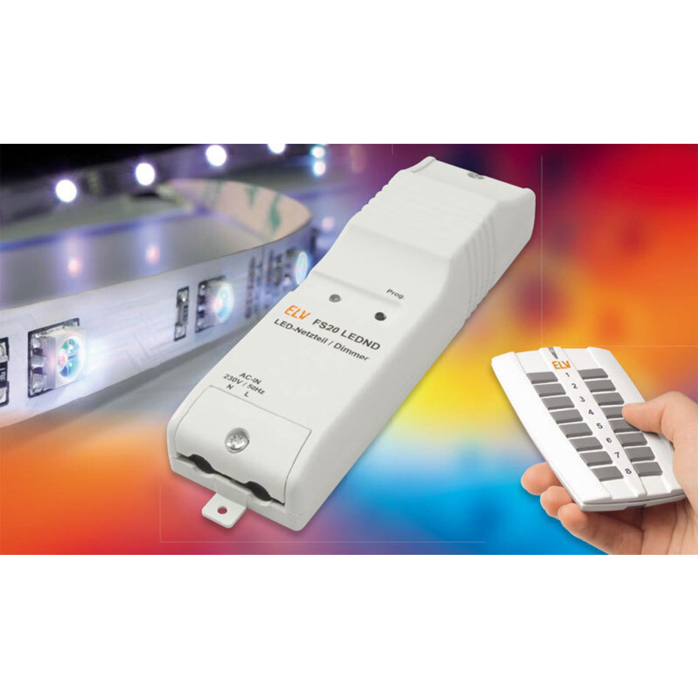 LEDs fernschalten und dimmen – FS20-LED-Netzteil/Dimmer