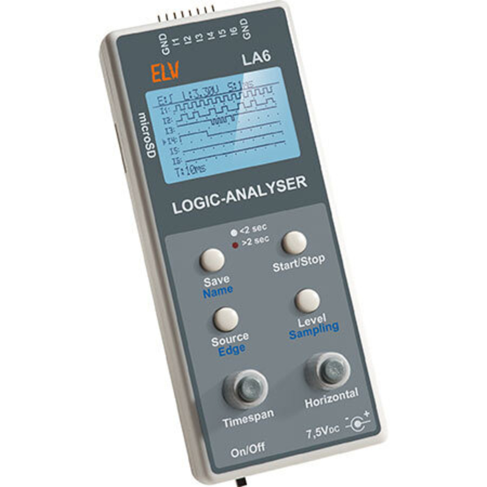 6-Kanal-Logic-Analyser LA6 – Logikpegel erfassen, anzeigen, speichern Teil 1/2