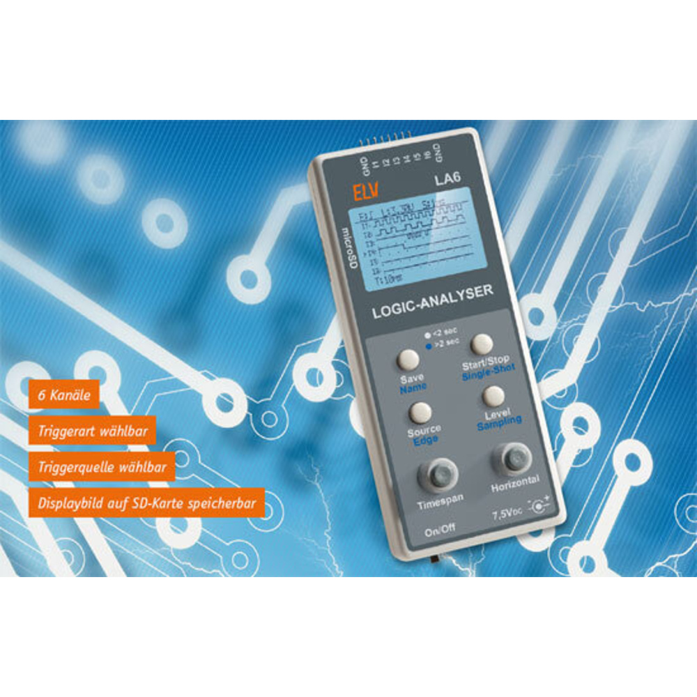 6-Kanal-Logic-Analyser LA6 – Logikpegel erfassen, anzeigen, speichern Teil 2/2