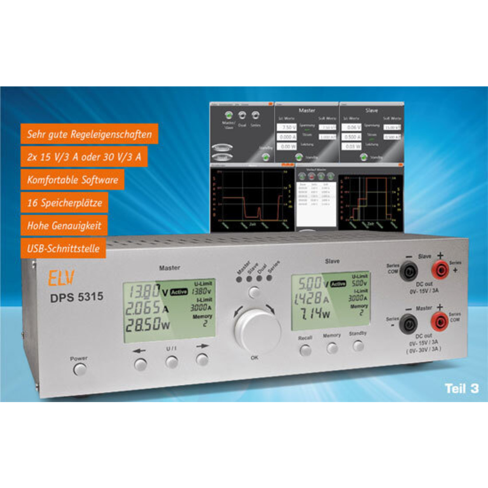 Doppelnetzteil DPS 5315 Teil 3/3: Die Windows-Software