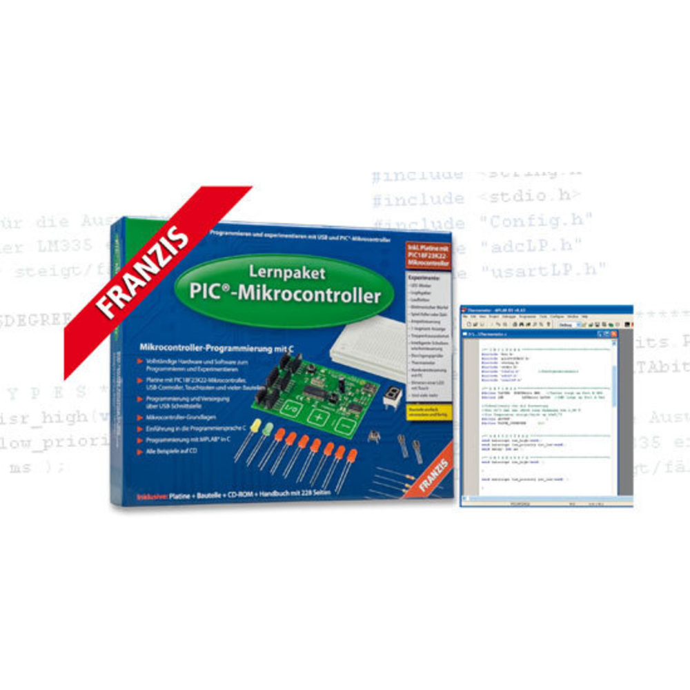 PIC-Programmieren einfach lernen – Franzis-Lernpaket PIC-Mikrocontroller
