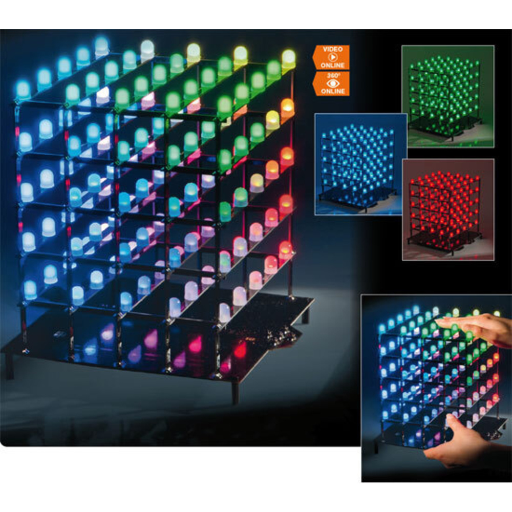 Licht dreidimensional – 5x5x5-RGB-Cube RGBC555 Teil 2/2