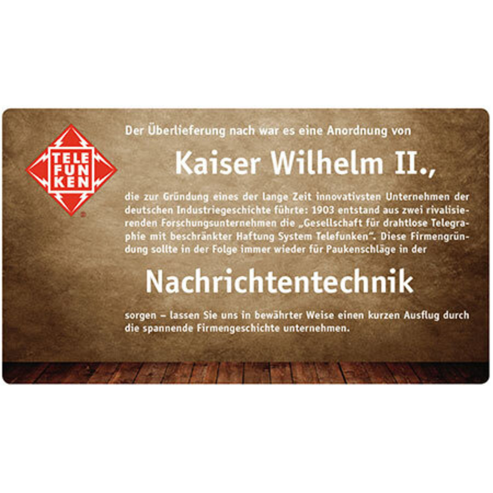 Deutsche Industriegeschichte: Auf Geheiß des Kaisers – Telefunken