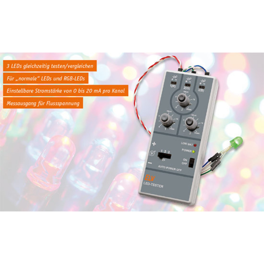 LEDs komfortabel testen – LED-Tester LED-T1