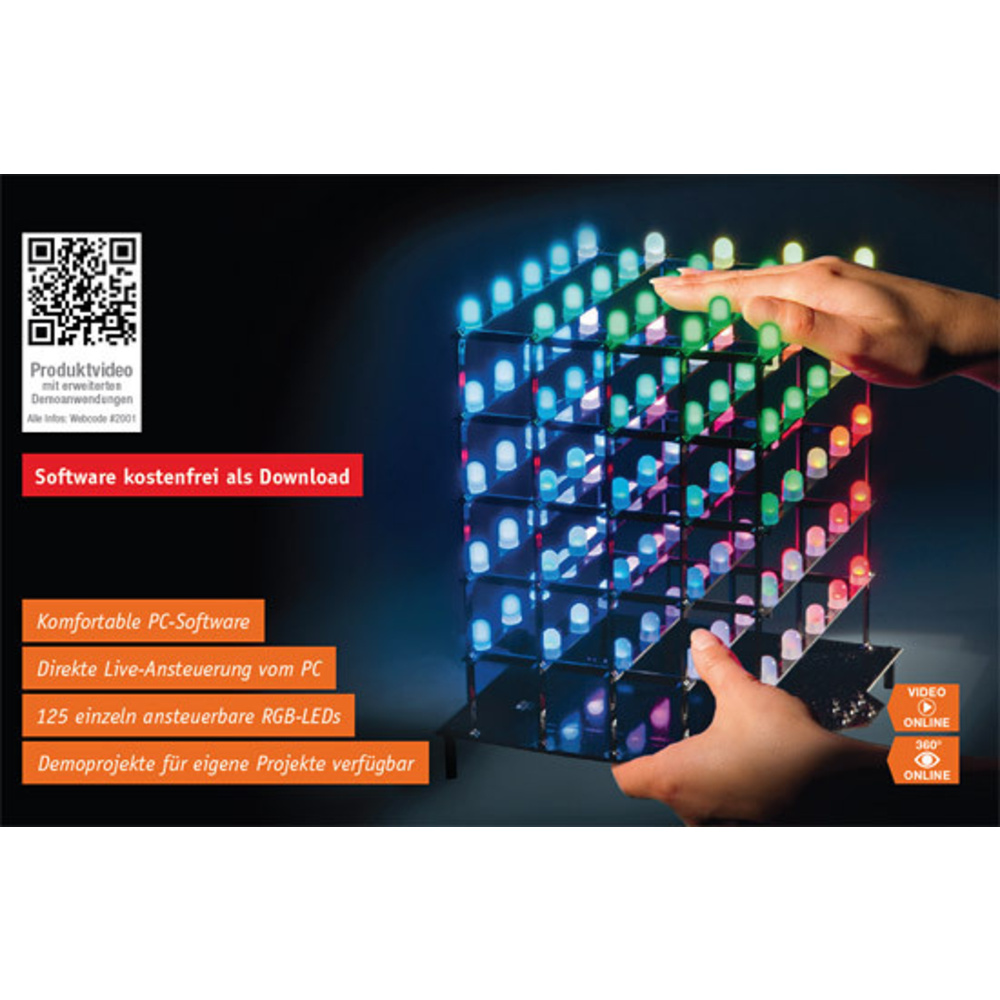 5x5x5-RGB-Cube in eigene Anwendungen integrieren