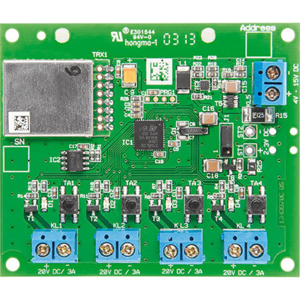 Flexibler Aktor – 4-Kanal-Homematic®-Funk-Schaltaktor für Batteriebetrieb