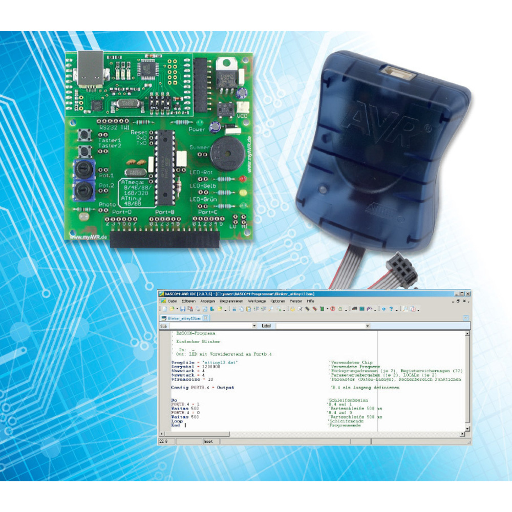 Mikrocontroller-Einstieg mit BASCOM-AVR Teil 6: Timer-Modi CTC, PWM und Counter