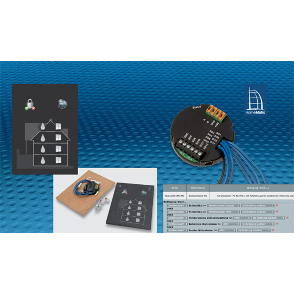 Diskret und edel – Statusanzeige für Homematic® mit HMW-IO-12-FM