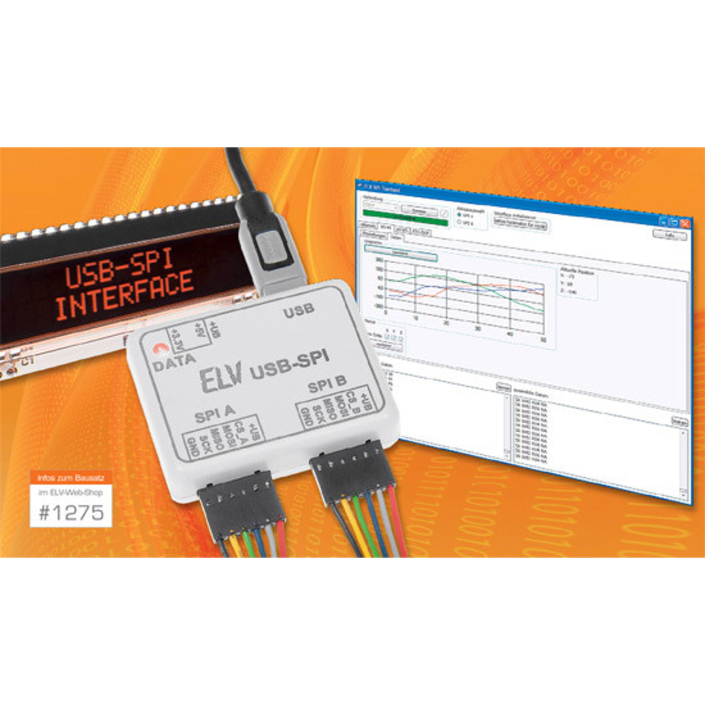 Bequem auf SPI zugreifen – USB-SPI-Interface USB-SPI