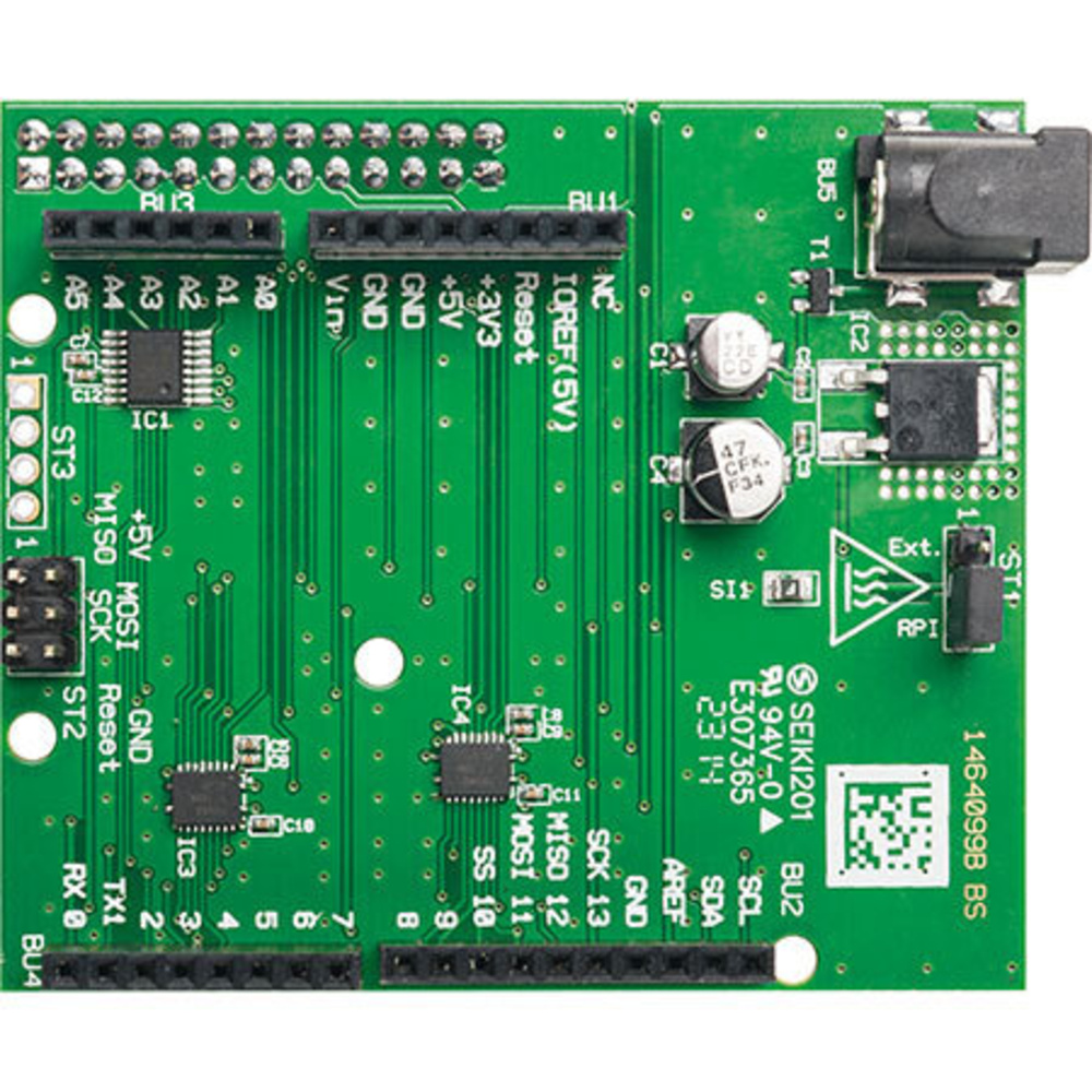 Arduino-Shields am Raspberry Pi einsetzen – Shield-Adapterboard RPi-AA1