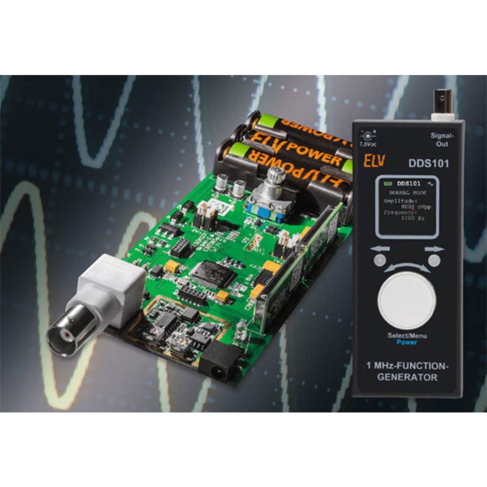 Mobiler Signallieferant - 1-MHz-Funktionsgenerator DDS101 Teil 2