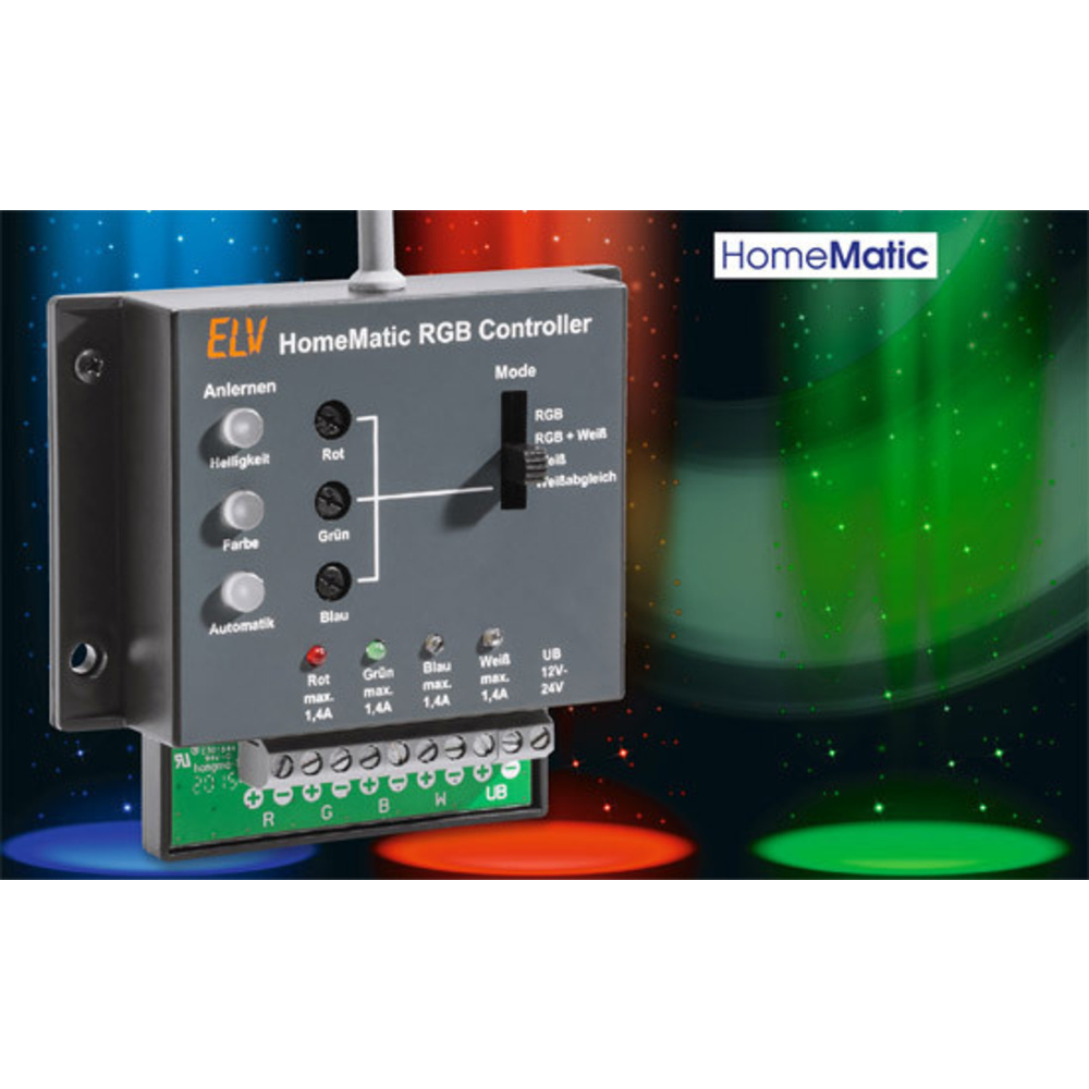 Beleuchtung perfekt gesteuert – Homematic®-RGBW-Controller