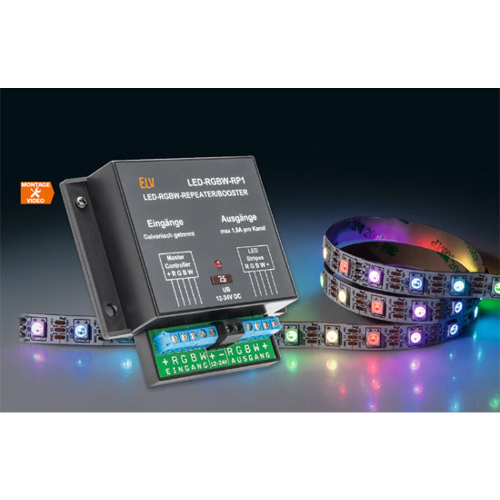 Mehr Licht! - LED-RGBW-Repeater/Booster LED-RGBW-RP1