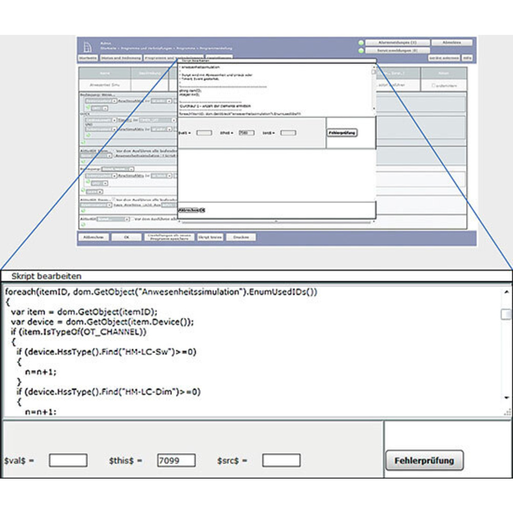 Homematic Scriptprogrammierung Teil 3: Namensraum „System“ und Scripte