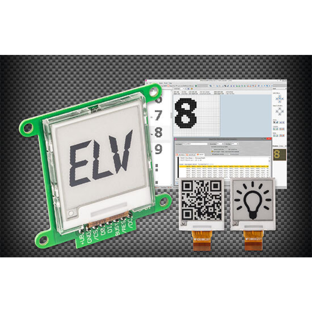 Sparsame Universal-Anzeige - E-Paper-Display-Modul EDM100