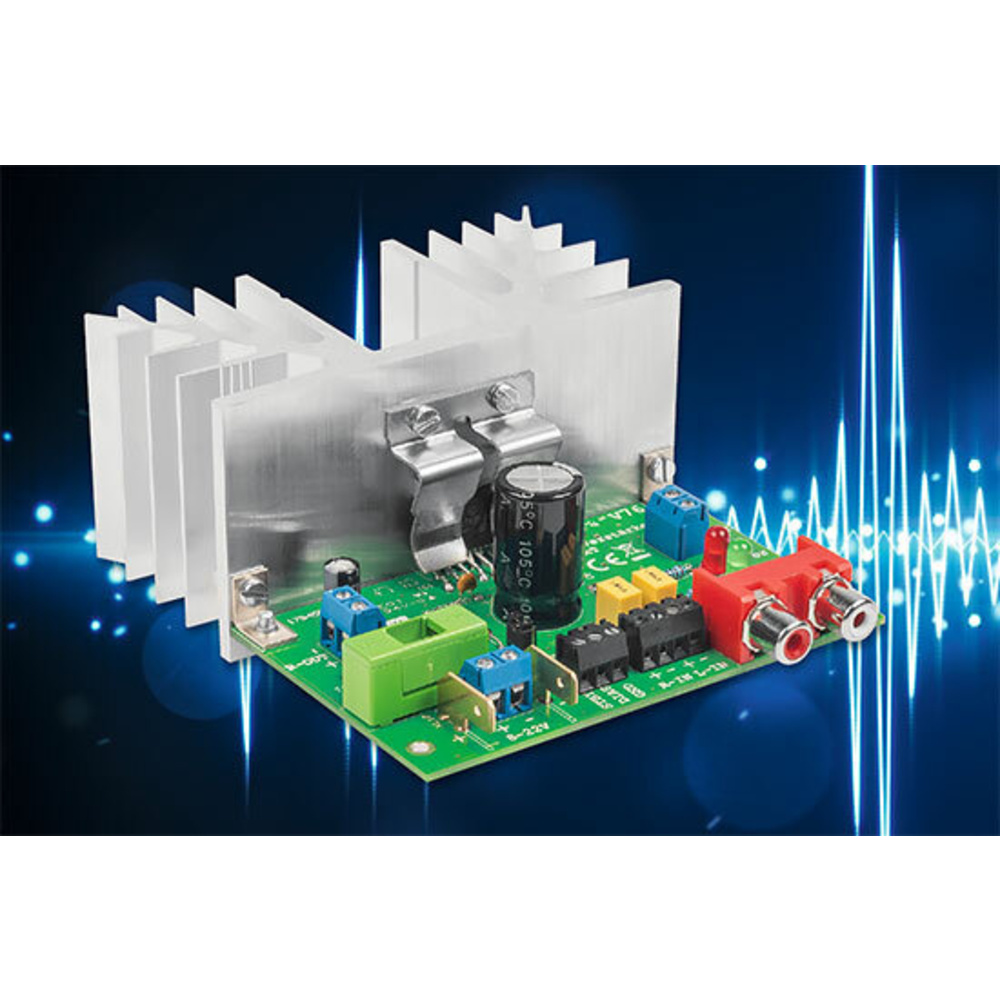 Analog, kompakt und mit Power - 2 x 38-W-Audio-Verstärker V76