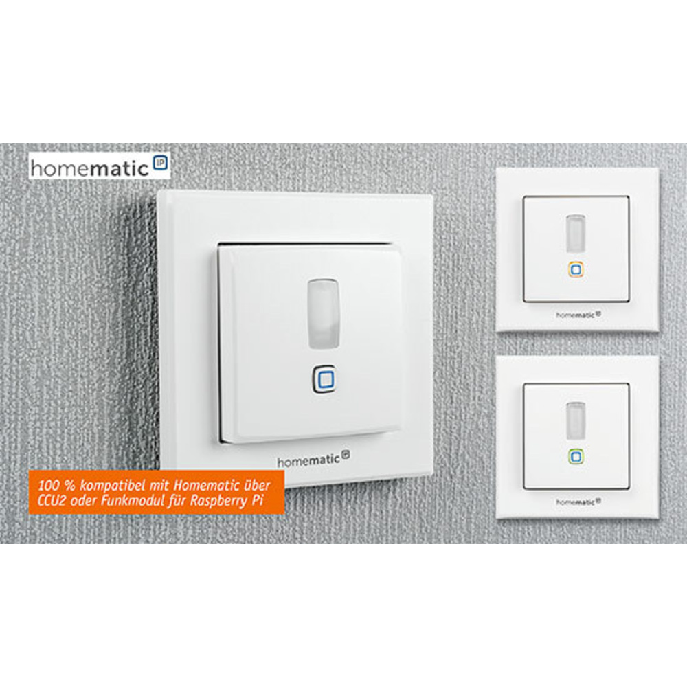 Zwei in einem - Homematic IP Funk-Wandtaster HmIP-SMI55 mit Bewegungsmelder und Dämmerungssensor