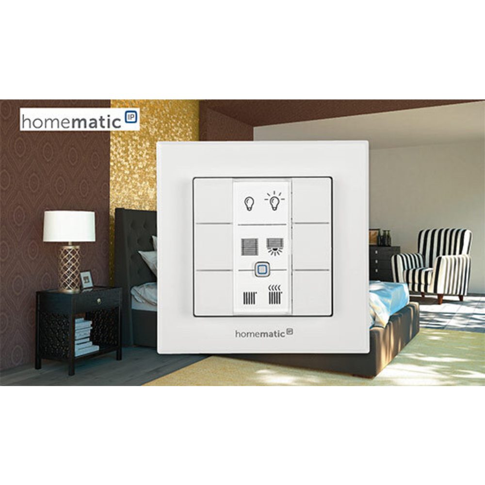 Vielseitig einsetzbar - Homematic IP 6fach-Funk-Wandtaster HmIP-WRC6