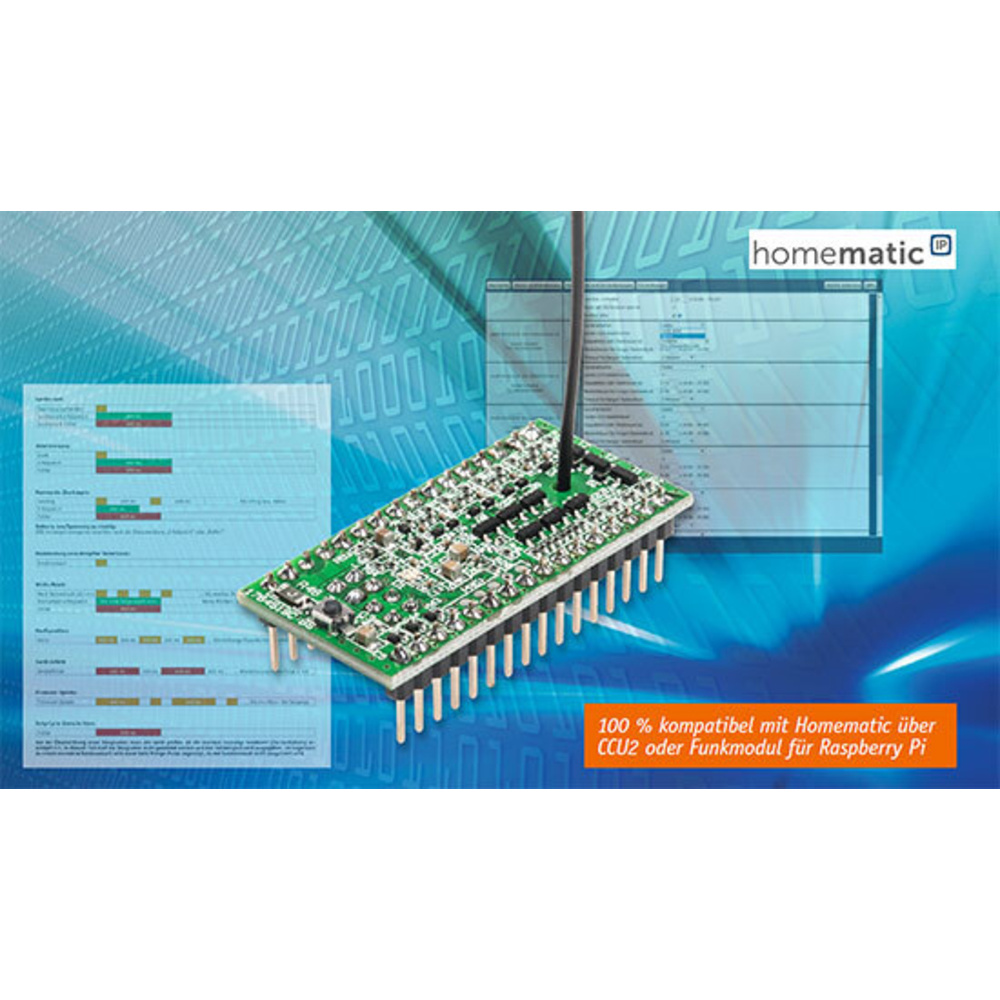 Homematic IP einfach integriert - HmIP Modulplatine Sender 8fach