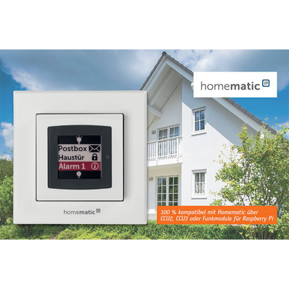Steuern und melden - Homematic IP Wandtaster mit Statusdisplay