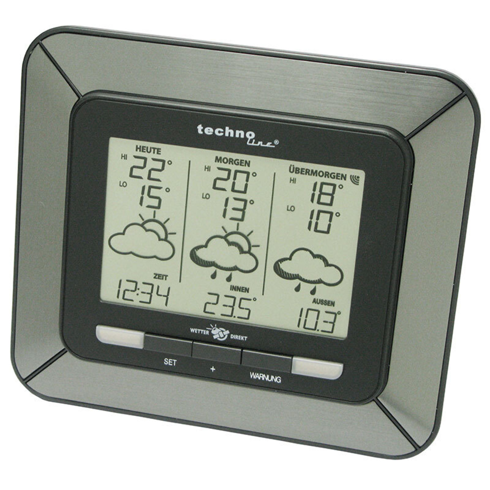 technoline WETTERdirekt Vorhersage-Station WD 4930, Vorhersage 3 Tage, Unwetterwarnung