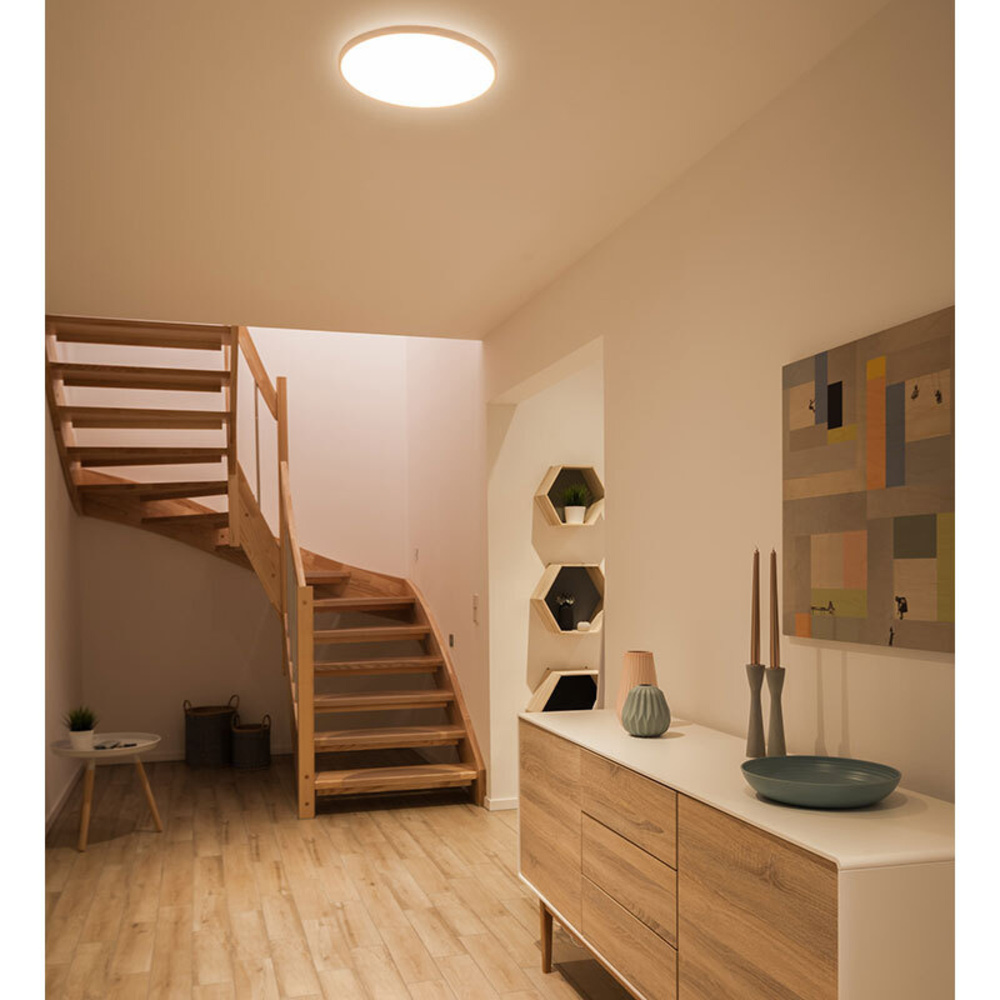 Müller Licht 22-W-LED-Deckenleuchte, rund, mit indirektem Licht, Farbtemperatur einstellbar