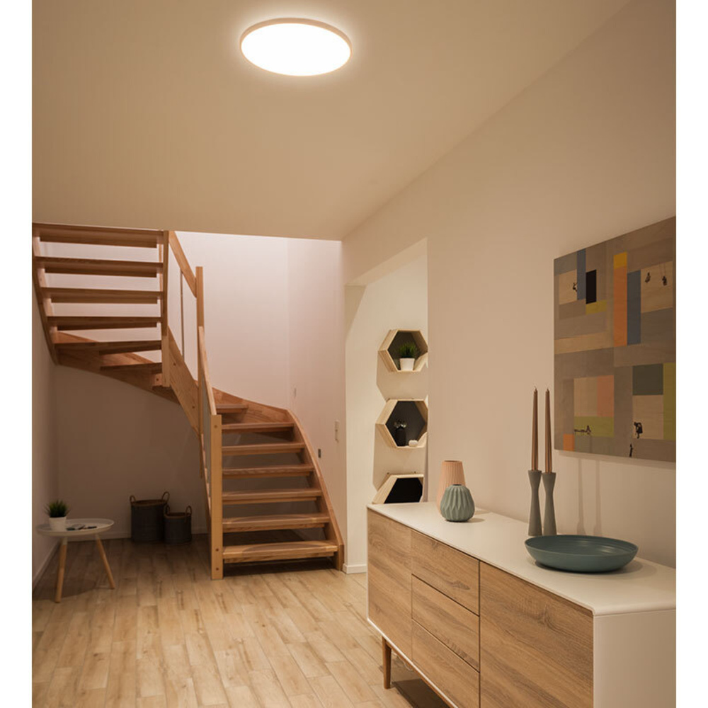 Müller Licht 22-W-LED-Deckenleuchte, rund, mit indirektem Licht, Farbtemperatur einstellbar