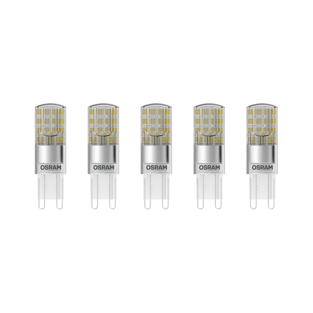 OSRAM 5er Pack 1,9-W-G9-LED-Lampen, warmweiß