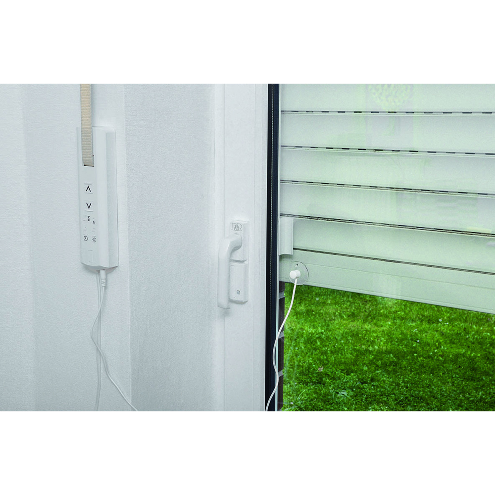 ELV 2er Set-Elektronischer Gurtwickler v2 mit Sonnensensor, fernbedienbar