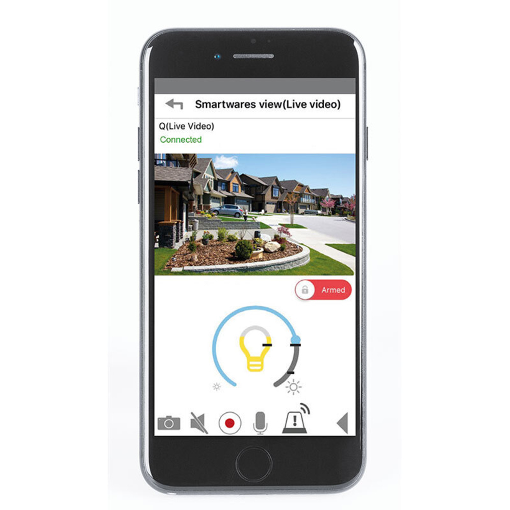 Smartwares Leuchte mit integrierter Überwachungskamera CIP-39901, microSD-Slot