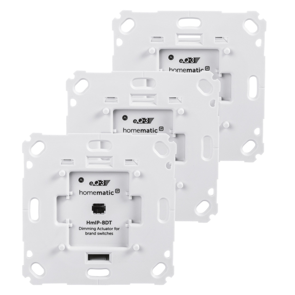 Homematic IP 3er Set Dimmaktor für Markenschalter