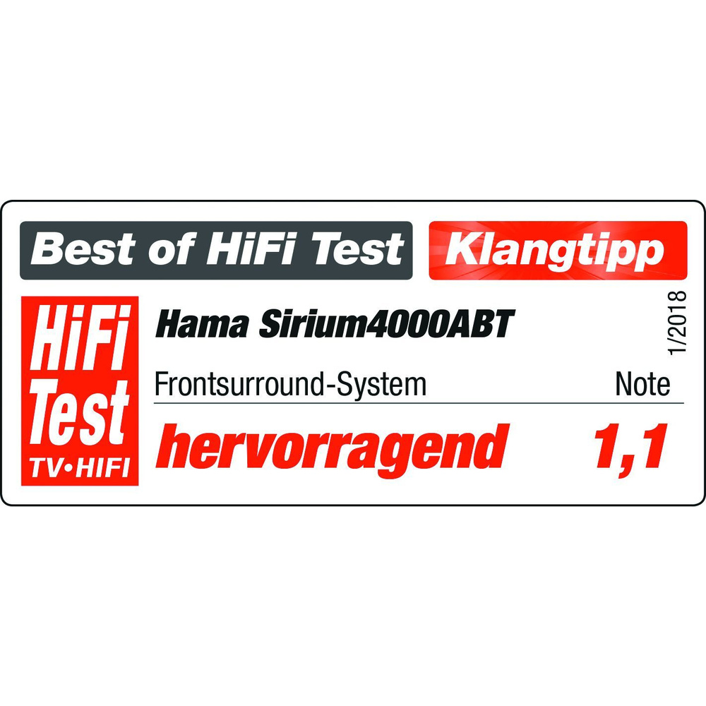 hama Smart-WLAN-Soundbar SIRIUM4000ABT, Bluetooth, WiFi, DLNA, 95-W-RMS