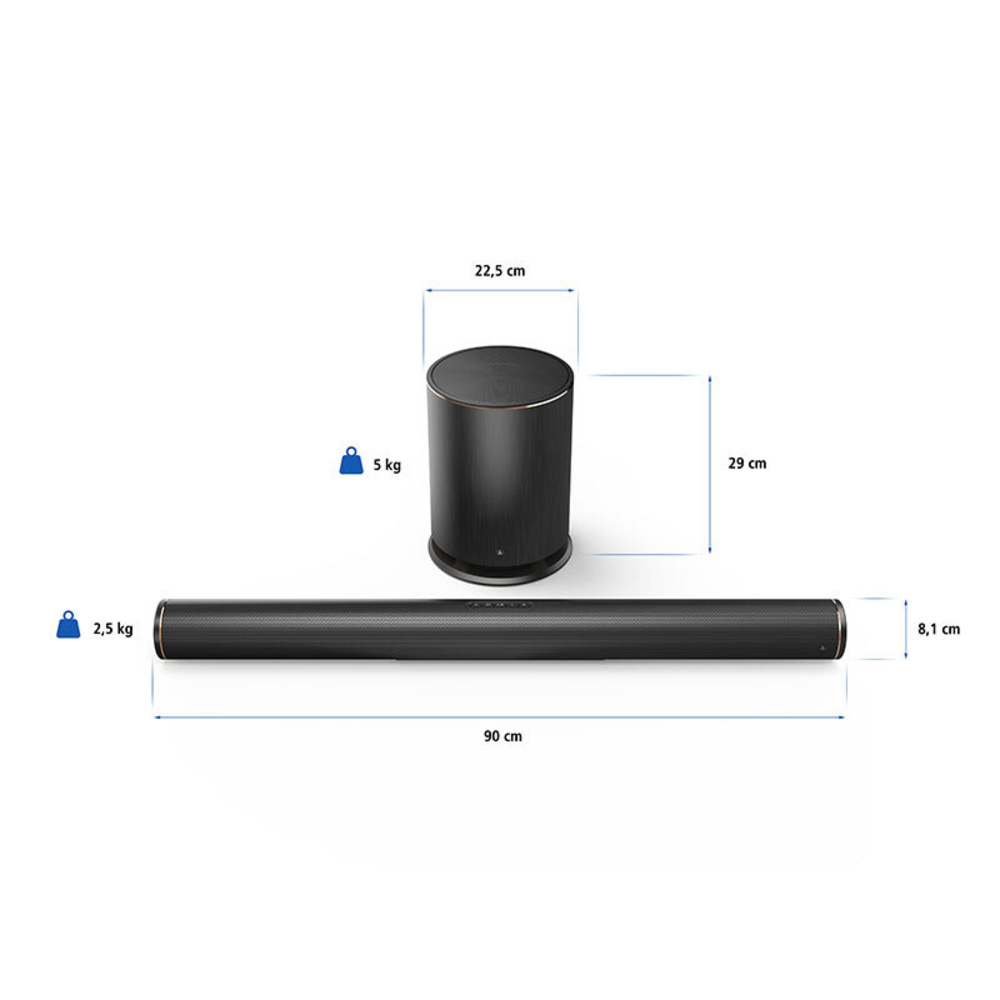 hama Smart-WLAN-Soundbar SIRIUM4000ABT, Bluetooth, WiFi, DLNA, 95-W-RMS