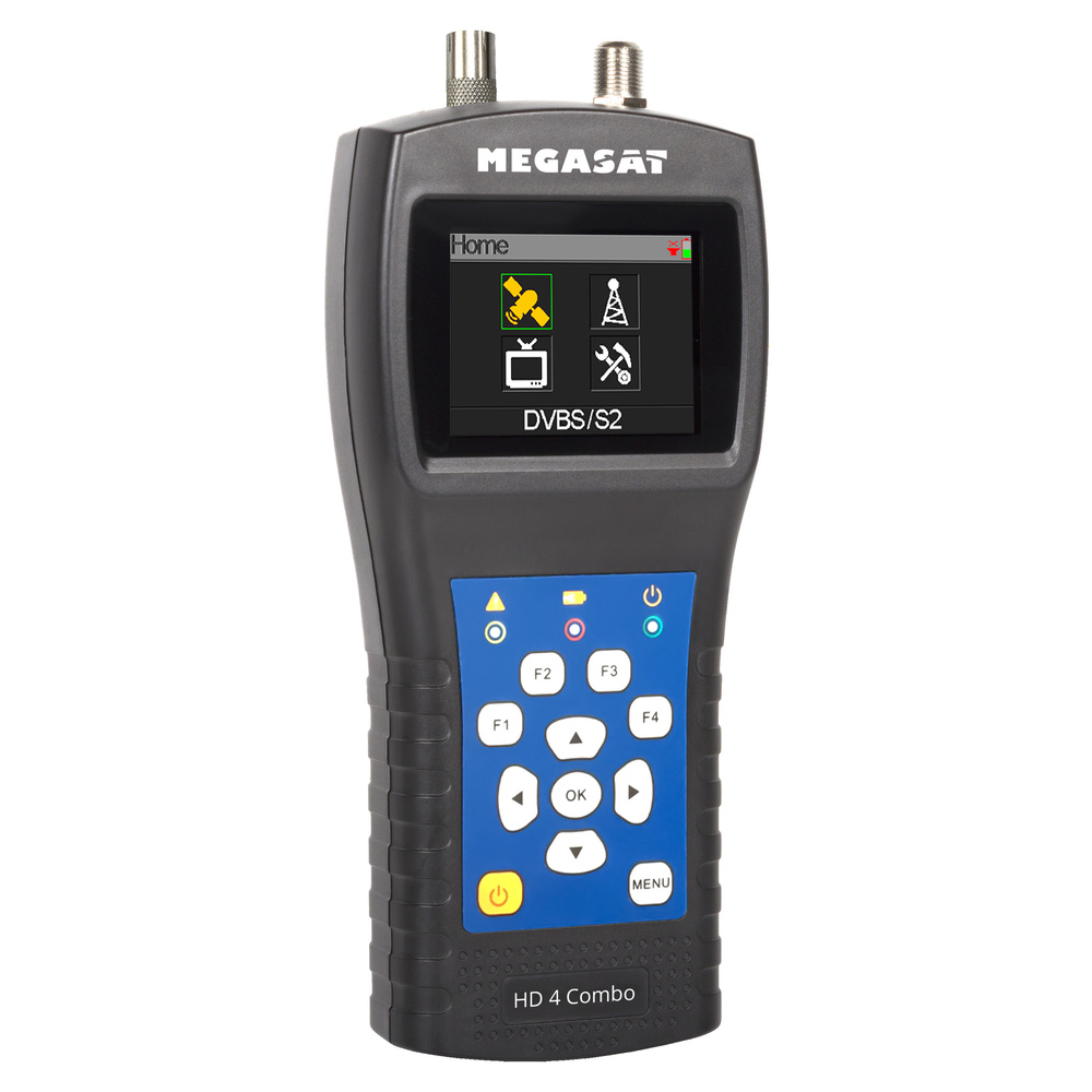 Megasat Satfinder / Sat-Messgerät HD 4 Combo für DVB-S/S2, DVB-T/T2, DVB-C, Farbdisplay, Akkubetrieb