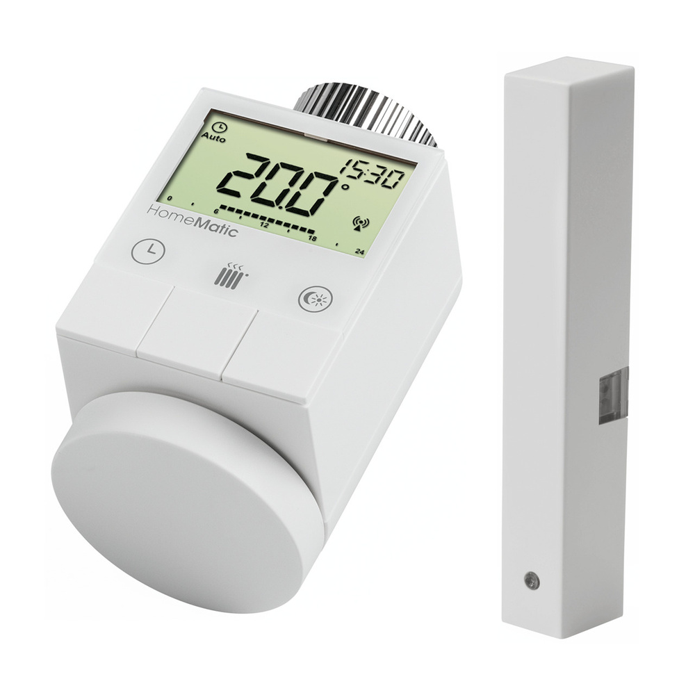 Homematic Starter Set mit Heizkörperthermostat und Fenster- und Türkontakt