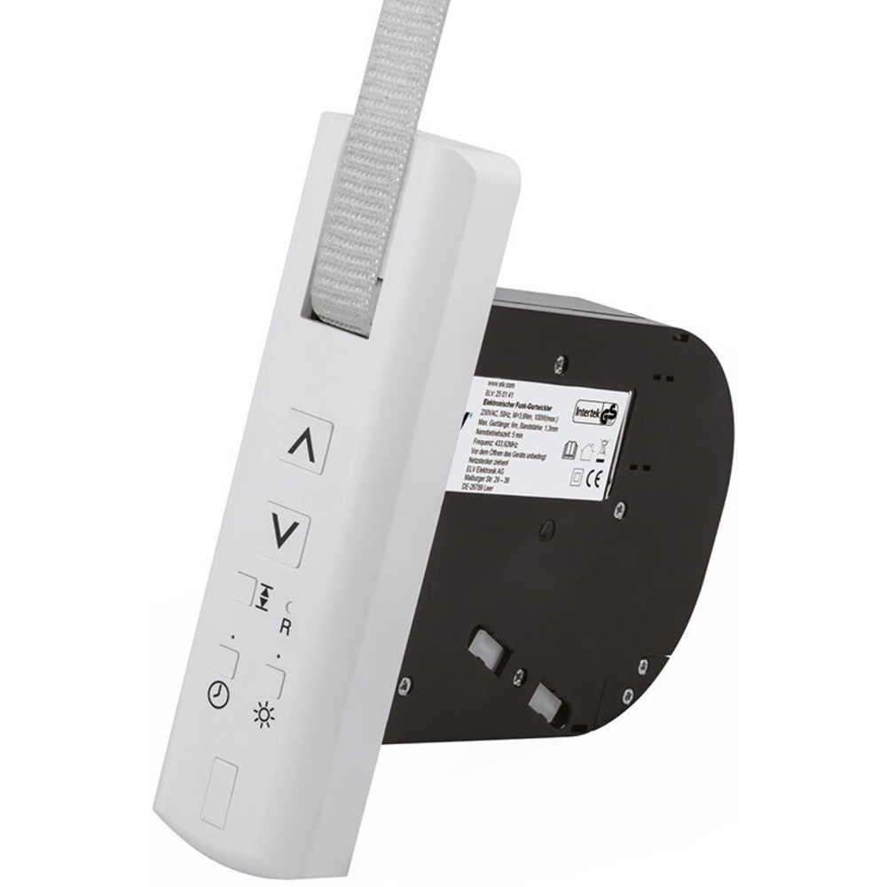 ELV 2er Set-Elektronischer Gurtwickler v2 mit Sonnensensor, fernbedienbar
