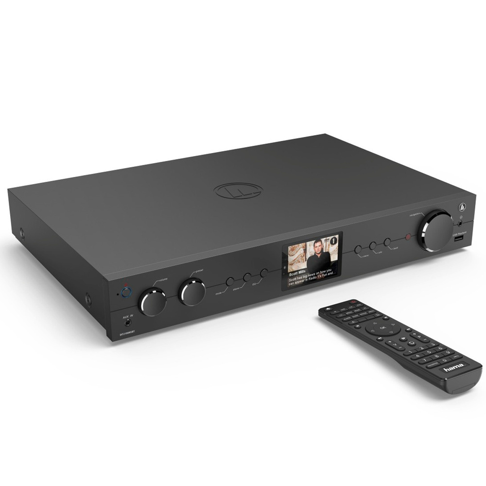 hama Radio-Hi-Fi-Tuner DIT2100MSBT, DAB+/UKW/Internetradio, USB, Bluetooth, Spotify