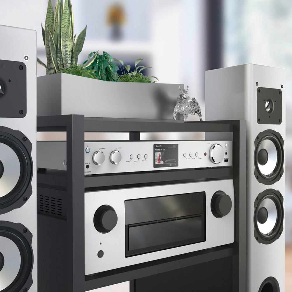hama Radio-Hi-Fi-Tuner DIT2100MSBT, DAB+/UKW/Internetradio, USB, Bluetooth, Spotify, Alexa