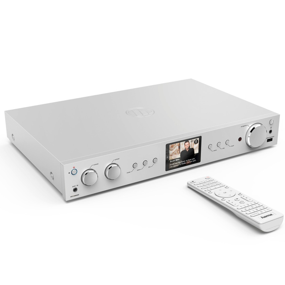 hama Radio-Hi-Fi-Tuner DIT2100MSBT, DAB+/UKW/Internetradio, USB, Bluetooth, Spotify, Alexa