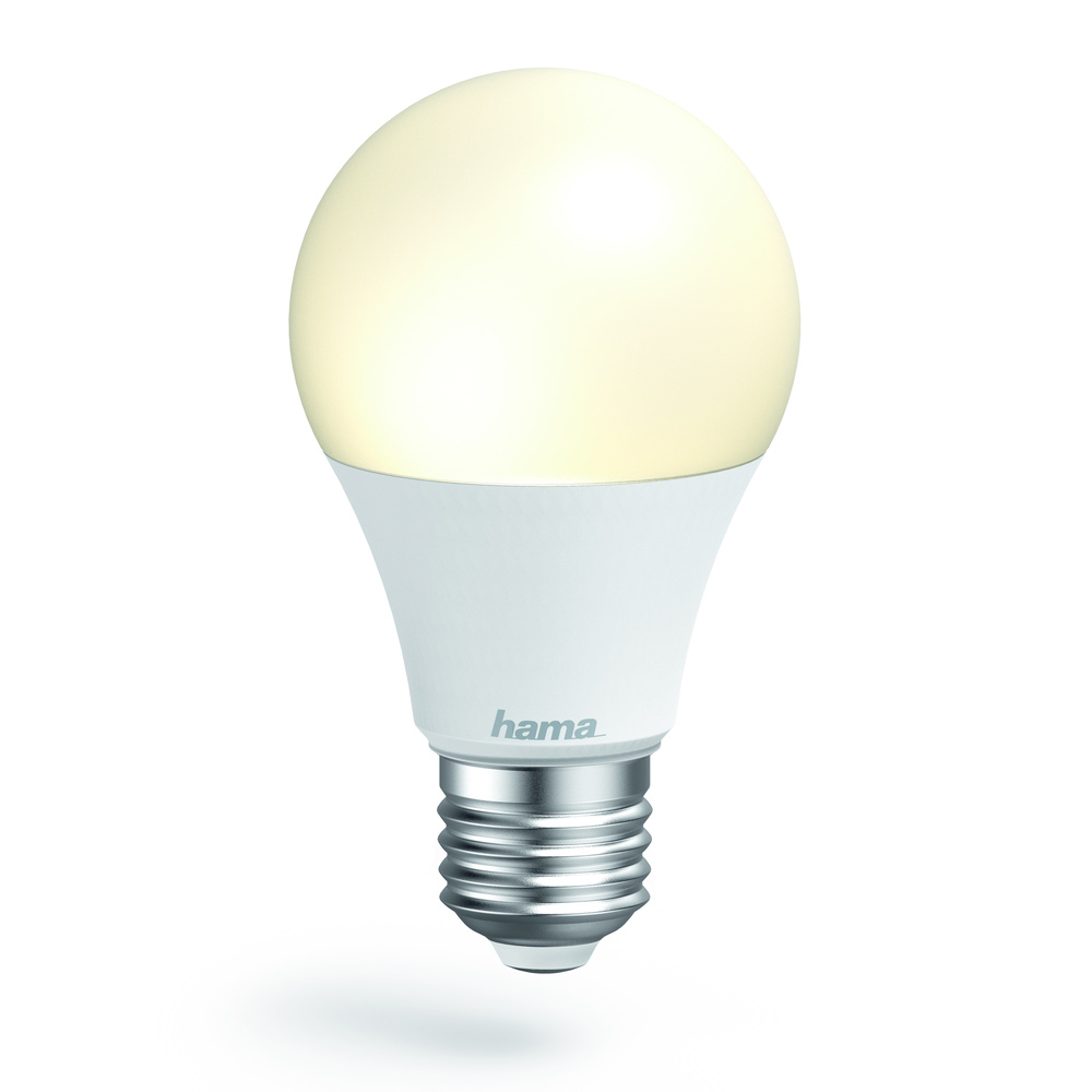 Hama 10-W-WiFi-LED-Lampe E27, dimmbar, Sprachsteuerung mit Amazon Alexa und Google Assistant