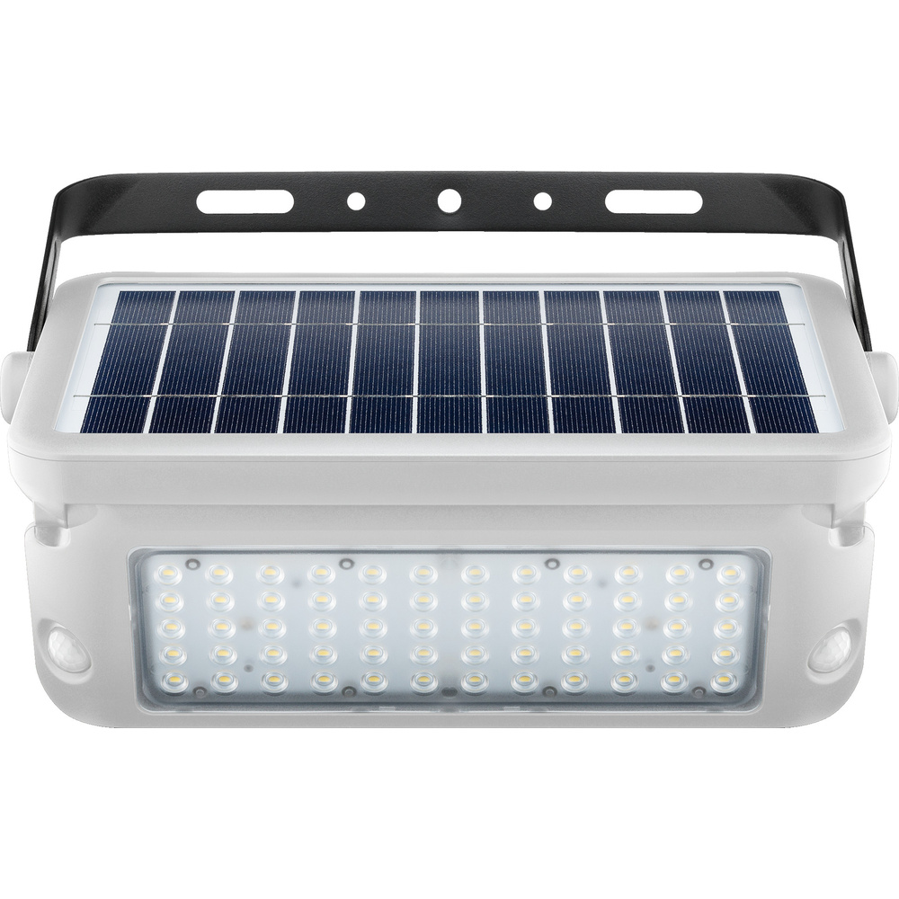 10-W-Premium-Solar-LED-Wandleuchte mit zwei PIR-Bewegungsmeldern, 1080 lm Lichtstrom, weiß