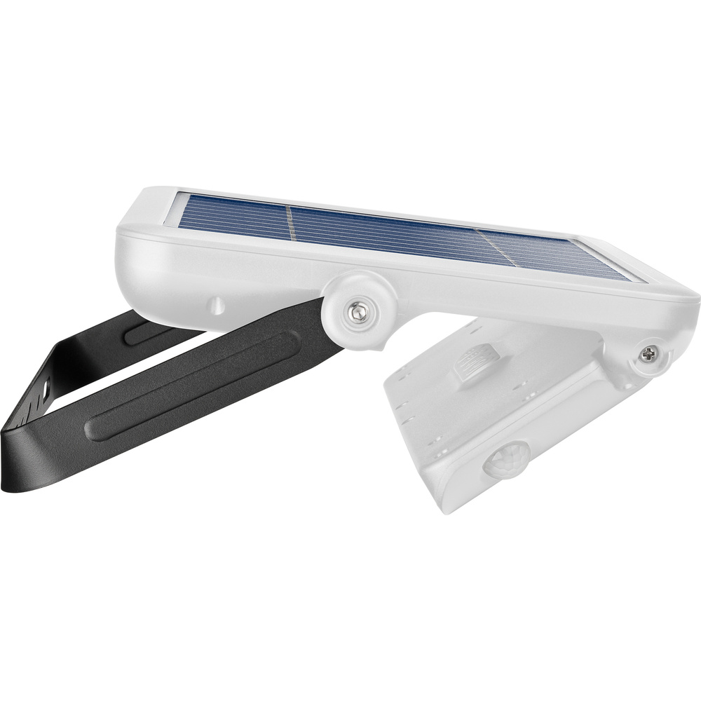 10-W-Premium-Solar-LED-Wandleuchte mit zwei PIR-Bewegungsmeldern, 1080 lm Lichtstrom, weiß