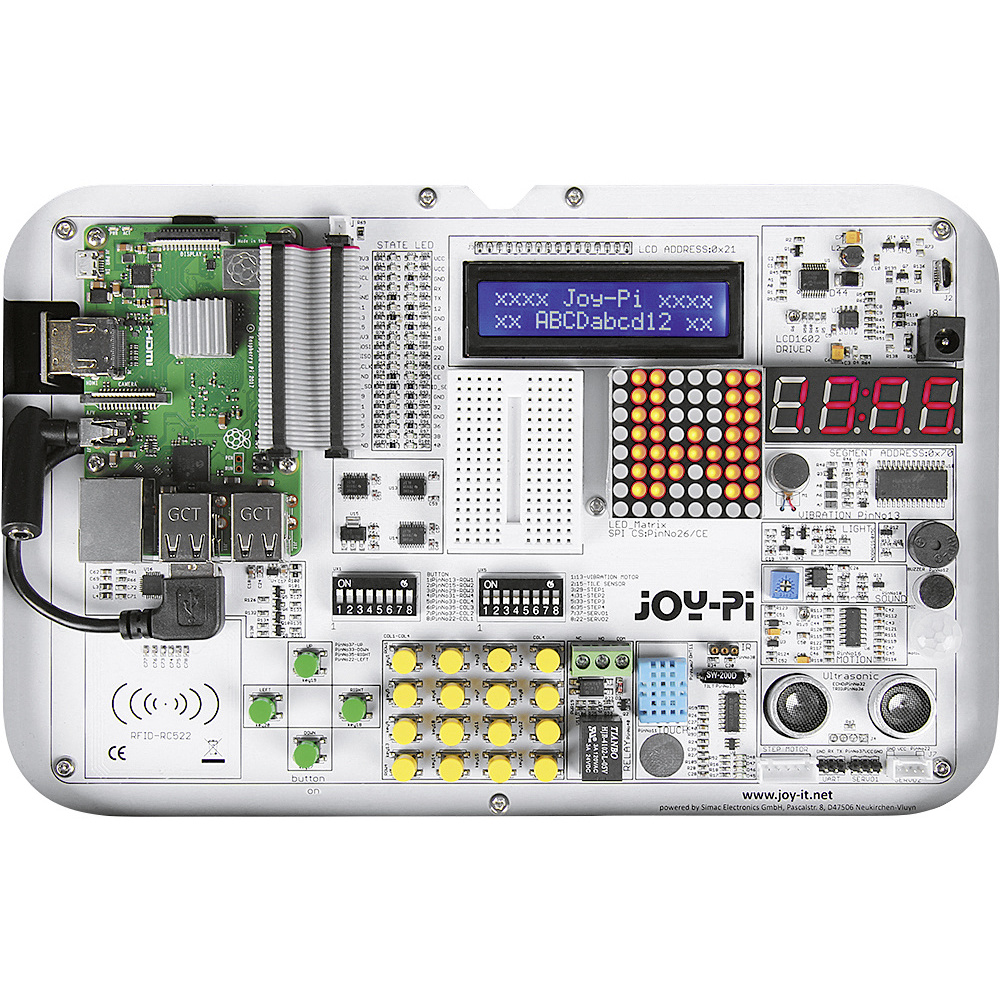 Joy-IT Experimentier- und Ausbildungskoffer JoyPi für Raspberry Pi