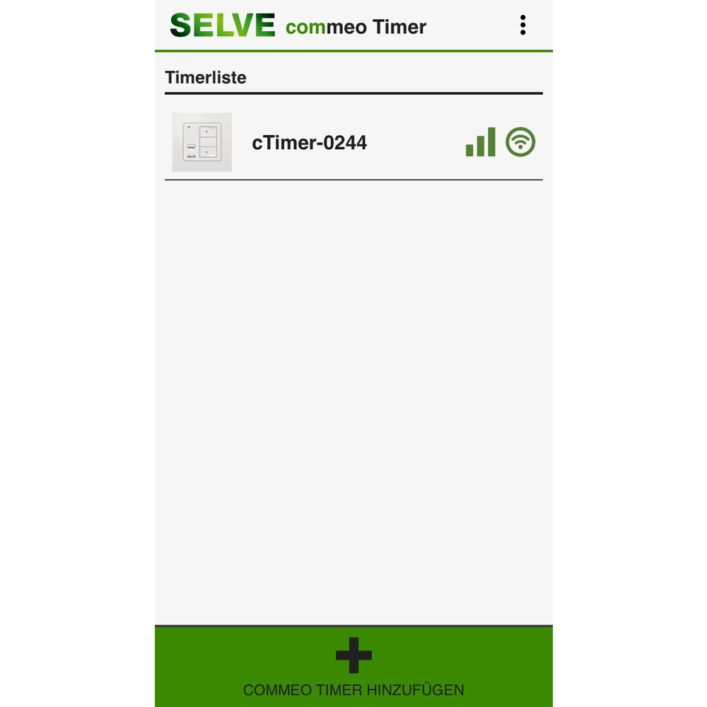 Selve Bluetooth-Rollladen-Zeitschaltuhr commeo Timer BT, kostenlose App