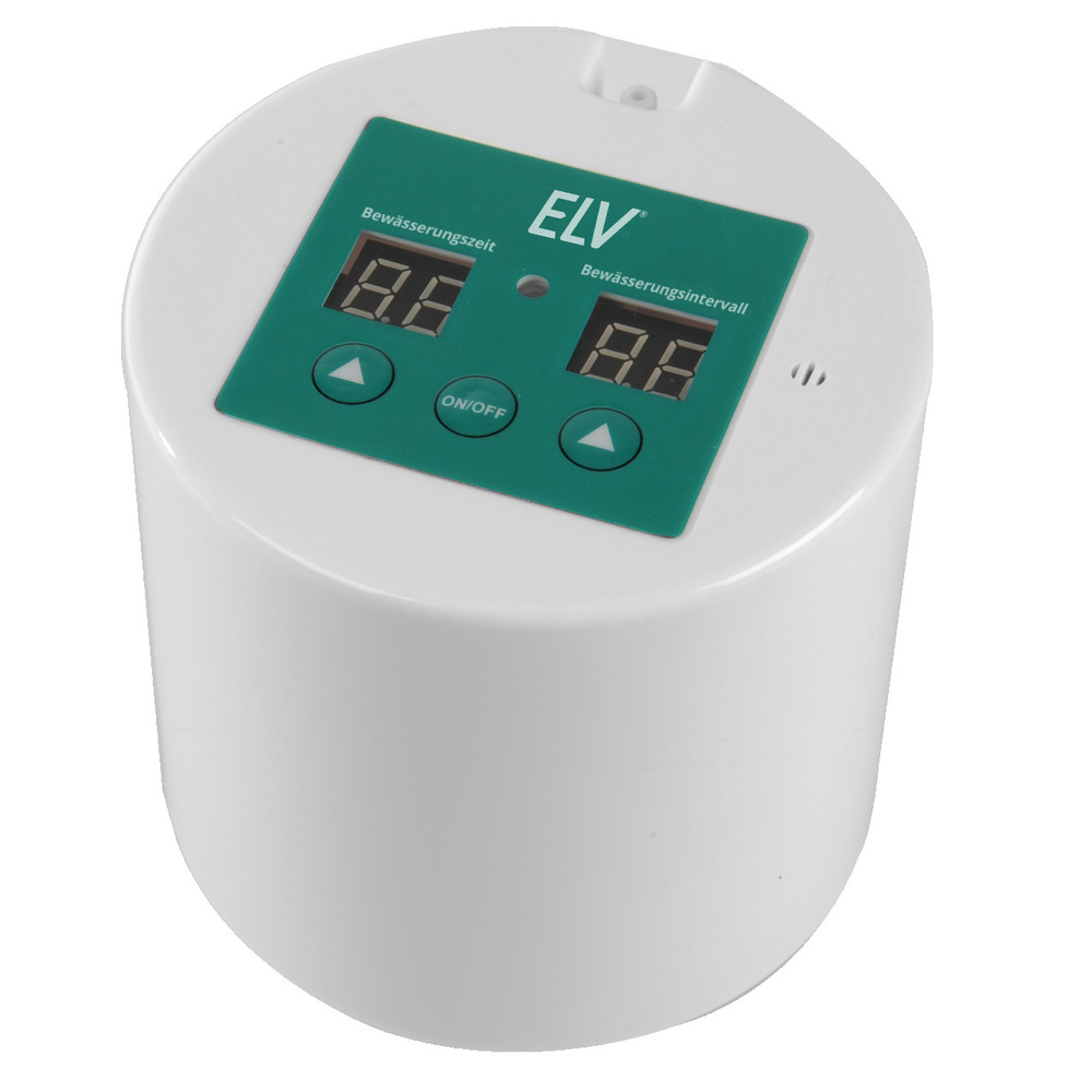 ELV Automatik-Bewässerungssystem mit 10 Tropfstellen, Batterie- und Netzbetrieb möglich