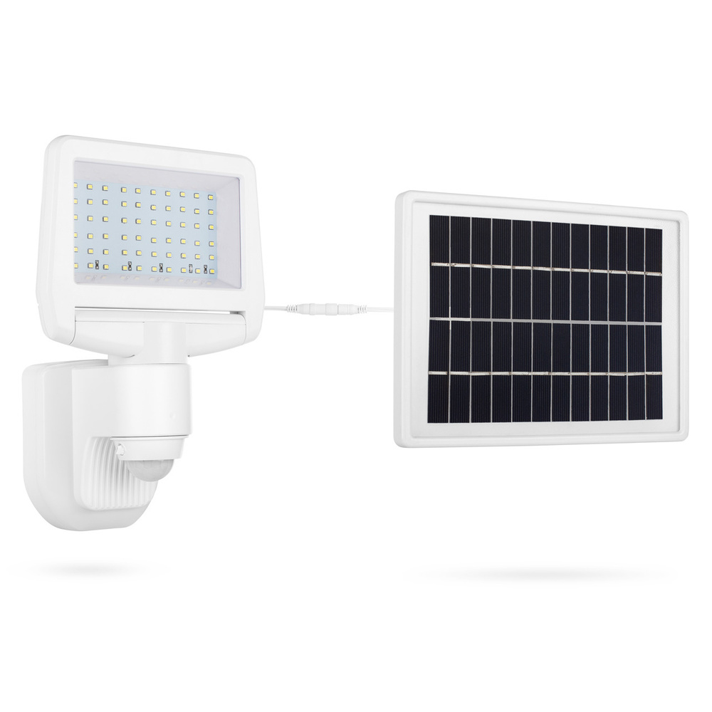Smartwares Solar-LED-Flutlichtstrahler mit 140°-Bewegungsmelder, 1100 lm, neutralweiß
