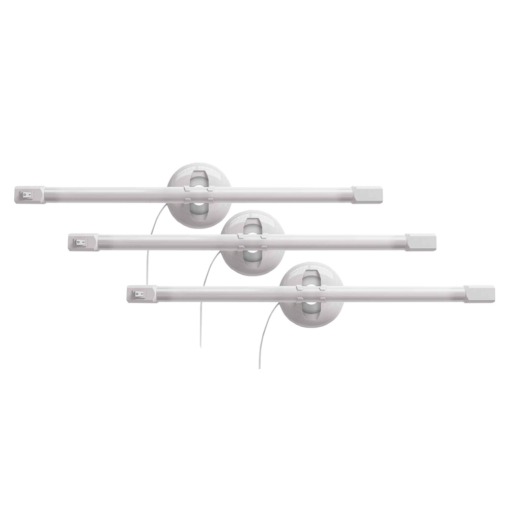 OSRAM 3er-Set TubeKIT+ 8,9-W-LED-Leuchte mit Schalter, warmweiß, verstellbare Halterung
