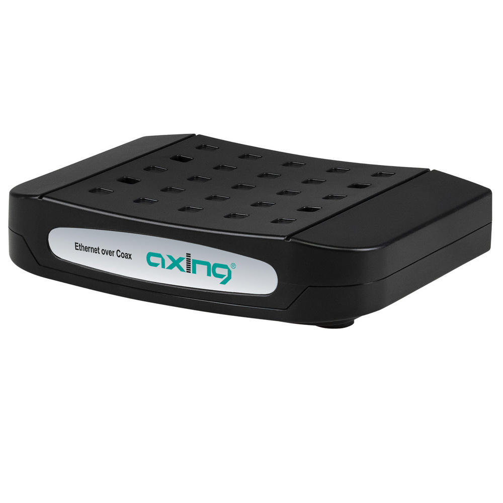 Axing Axing Ethernet-over-Coax Netzwerk-Adapter EoC 1-11, LAN-Verteilung über Koaxialkabel