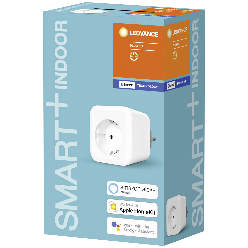 Ledvance SMART+ Bluetooth-Schaltsteckdose, 3680 W, kompatibel mit Apple HomeKit