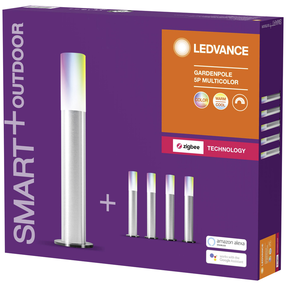 Ledvance SMART+ 14-m-RGB-LED-Lichterkette mit 5 Gardenpoles, ZigBee